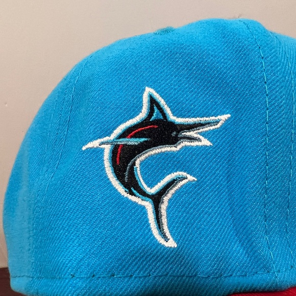 New Era, 9Fifty Snapback Hat, Miami Marlins - Picture 2 of 10